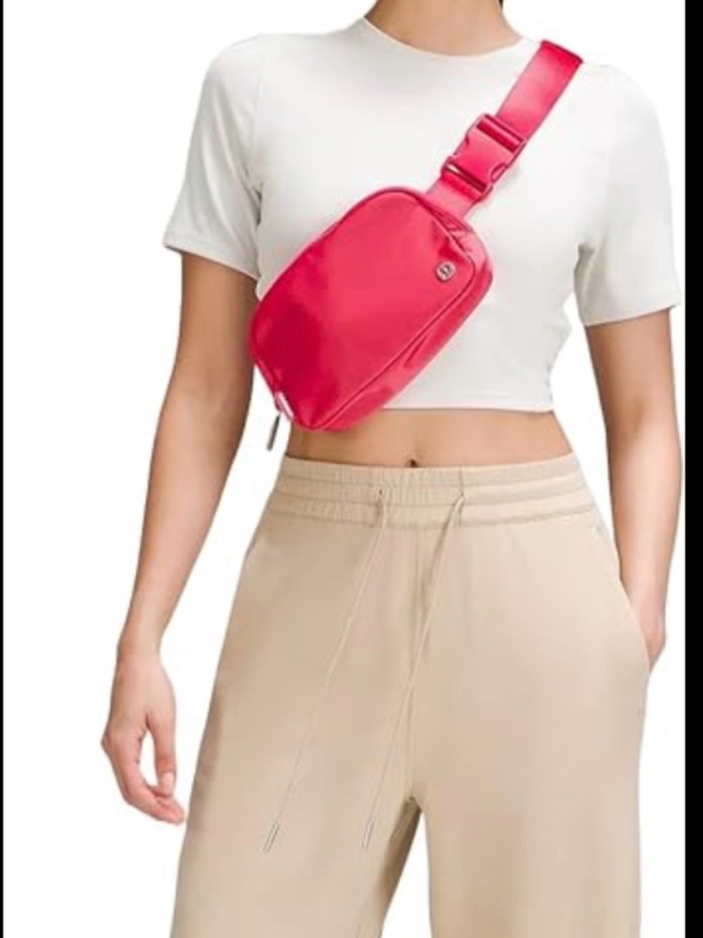 lululemon athletica Pink Crossbody Belt Bag